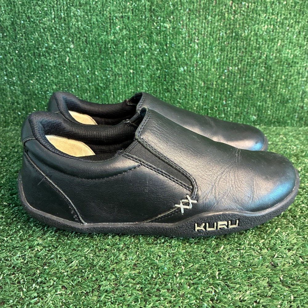 Kuru Kivi Orthopedic Leather Slip On Comfort Walking Loafers Black Womens Size 6